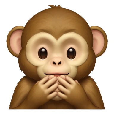 speak no evil monkey sticker