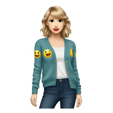 taylor swift cardigan sticker