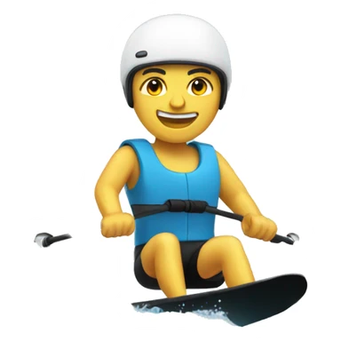 Waterskier sticker
