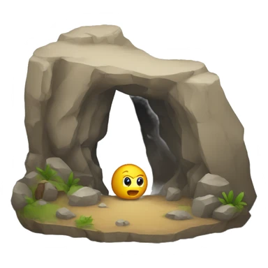 A cave sticker