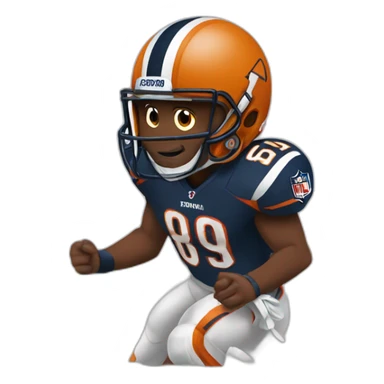 amon-ra st brown touchdown in super bowl sticker