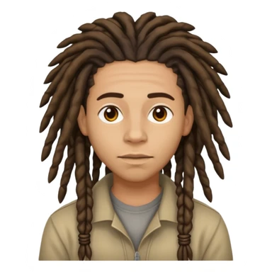Lightskin Animoji with dreads  sticker