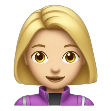 Train high velocity girl driving sticker