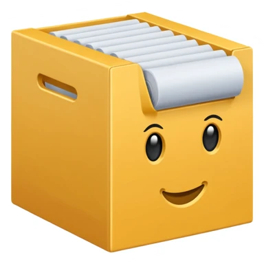 ein karton aus dem binden rausschauen mit der beschriftung "musterset" sticker