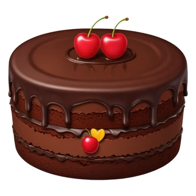 Chocolate cake a piece sticker