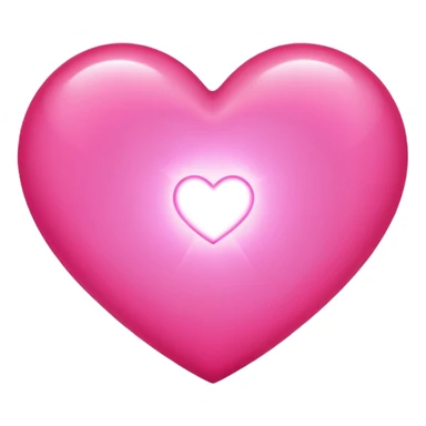 A glowing pink heart. Make it glow like crazy. Very bright and intense. More glow sticker