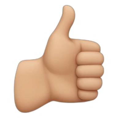 thumb sideways sticker