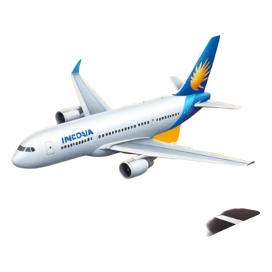 Indonesia airlines take off in airport sticker