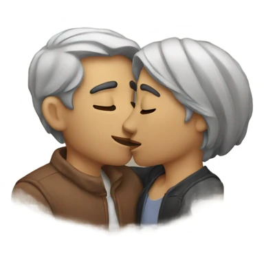 Two people kissing sticker
