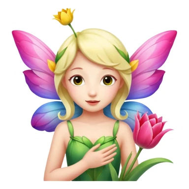 Tulip wings,Flower Fairy. sticker
