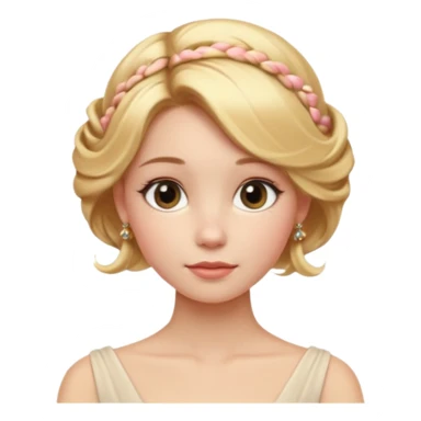 Cinematic Realistic pilates Girl Portrait, depicted with lifelike skin texture, subtle rosy undertones, and soft natural lighting that enhances the gentle contours of her face. Her intricately detailed golden blonde hair is elegantly styled in an updo, sticker