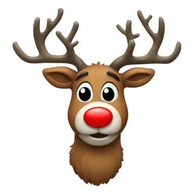 Red Nosed Reindeer sticker