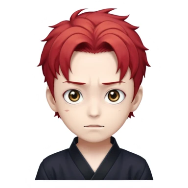 tanjiro with big eyes sticker