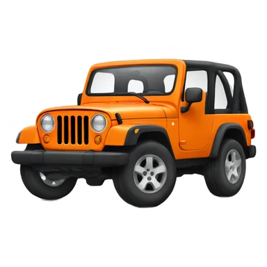 Orange Jeep sticker