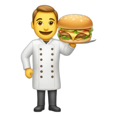 Good hand and restaurant sticker