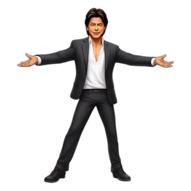 Shah Rukh Khan With His Famous Pose sticker