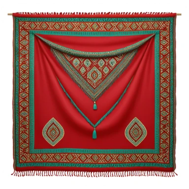 Shawl torkmanistan sticker