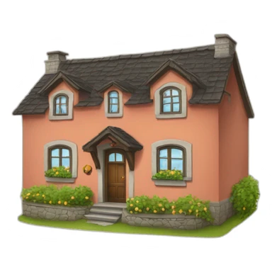 ein wohnhaus und wo leute da vor bier trinken sticker