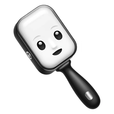 White facial roller made of quartz, pastel background sticker