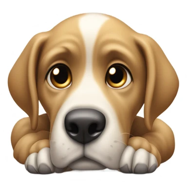 Begging dog sticker