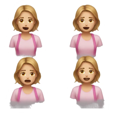 Girl cry’s three times for help sticker