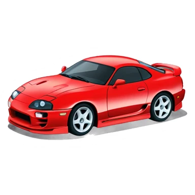 Toyota supra mk4 con caparazones de ruedas sticker