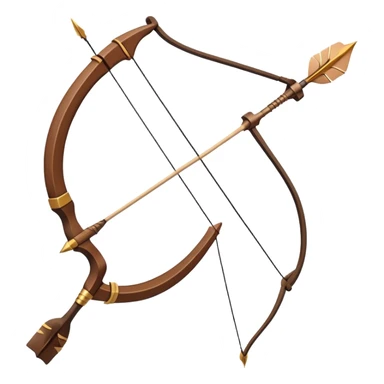 brown bow and arrow sticker