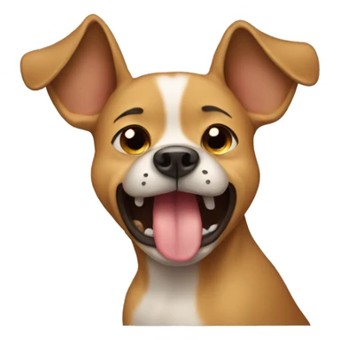 A dog crying sticker