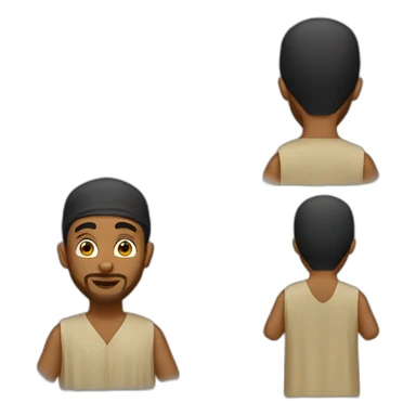 Djellaba homme sticker