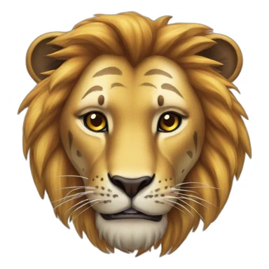 Lion sur tigre sticker