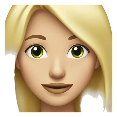 Women with blu/green eyes, long lashes, blonde hair, bigsmile, medium body who likes red sticker