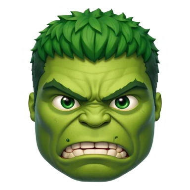 Hulk  angry wihtout crown   from Games of throne character face only front face sticker