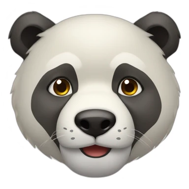 Wolong face  sticker