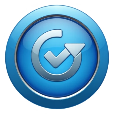 A round blue verified badge sticker