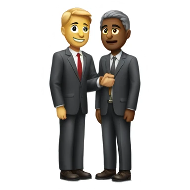 Business man tips homeless person sticker