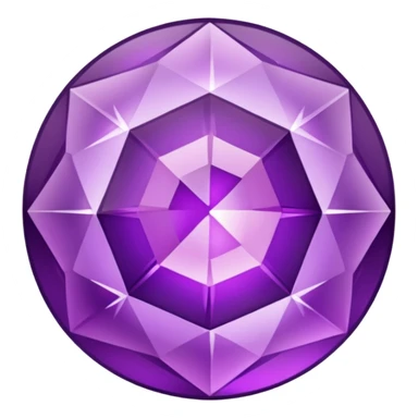 crystal purple gem sticker