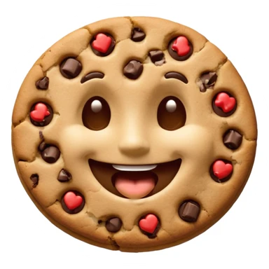 Broken Cookie Man with a bite missing sticker