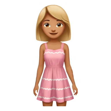 A girl standing near the Eiffel Tower sticker