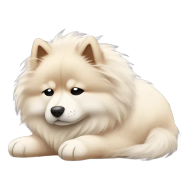 Finnish Lapphund sleeping sticker