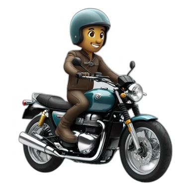 Rider triumph wheeling sticker