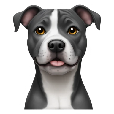 Black And grey staffy sticker