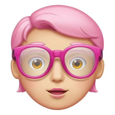  a barbie pink glasses sticker