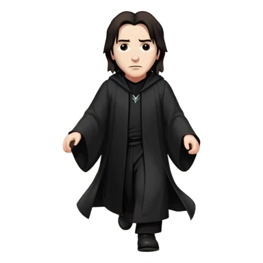 Professor Snape chasing Harry Potter down a hallway sticker