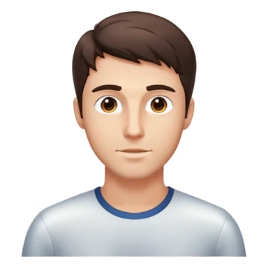 Rays of light behind brunette man standing sticker