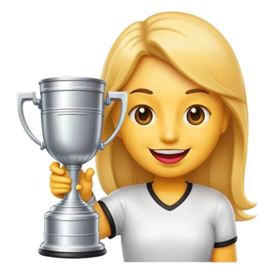 happy emoji with glossy lips holding a Stanley cup sticker