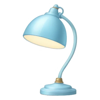 Pastel blue lamp sticker