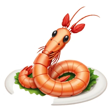 Cowboy shrimp sticker