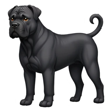 black cane corso  sticker