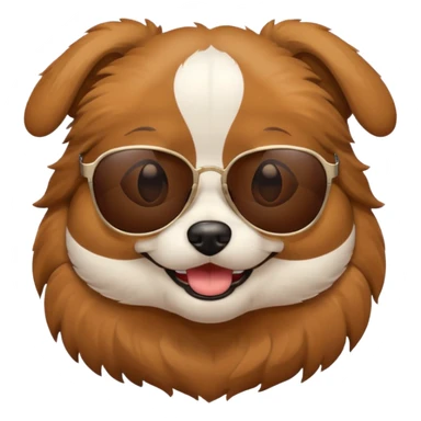 dog wearing shades  sticker