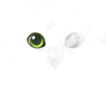 Ginger siberian cat with green eyes sticker